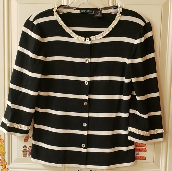 Sweater Lace Cardigan - Picture 2 of 6